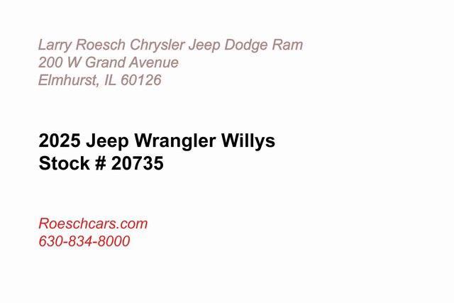 new 2025 Jeep Wrangler car, priced at $48,462