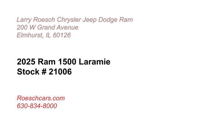 new 2025 Ram 1500 car, priced at $56,275