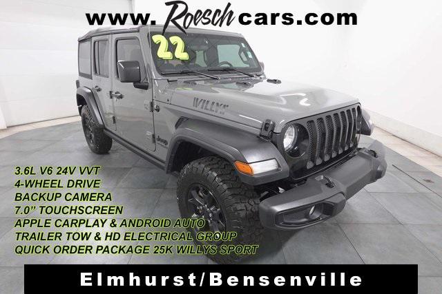 used 2022 Jeep Wrangler Unlimited car, priced at $34,495