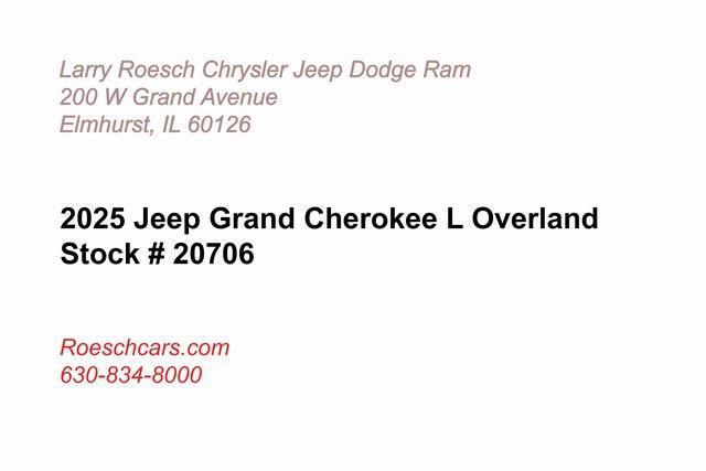 new 2025 Jeep Grand Cherokee L car, priced at $58,885