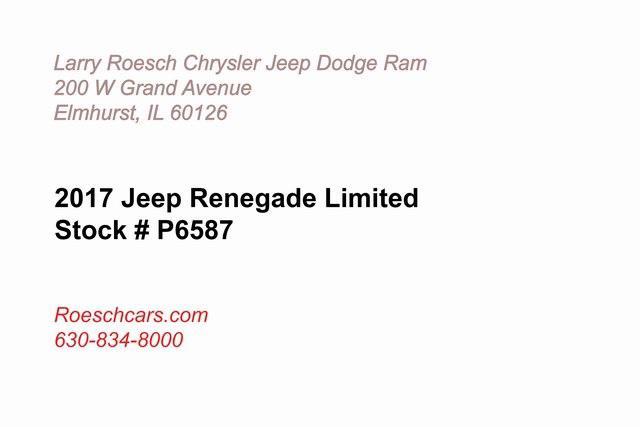 used 2017 Jeep Renegade car, priced at $17,680