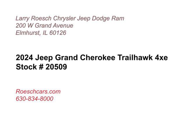 used 2024 Jeep Grand Cherokee 4xe car, priced at $55,995