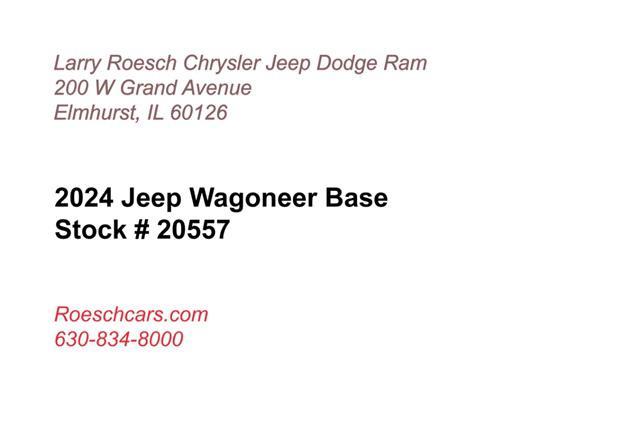 new 2024 Jeep Wagoneer car, priced at $56,995