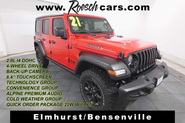 used 2021 Jeep Wrangler car, priced at $30,995