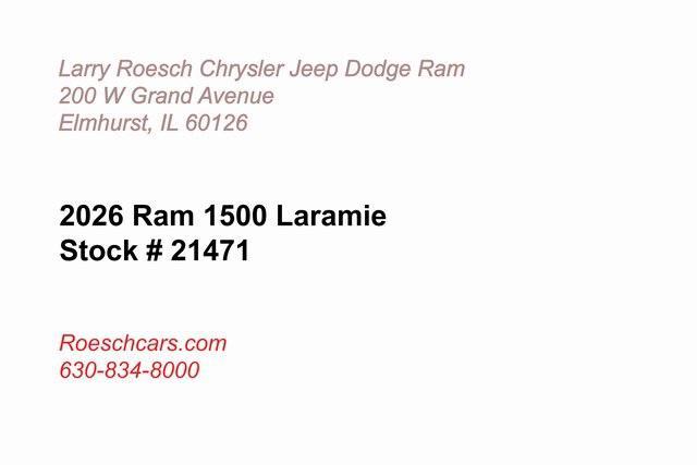 new 2026 Ram 1500 car, priced at $71,545