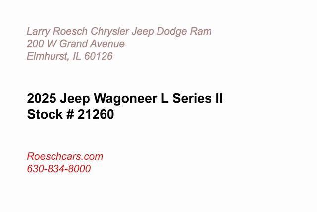 new 2025 Jeep Wagoneer L car, priced at $76,613