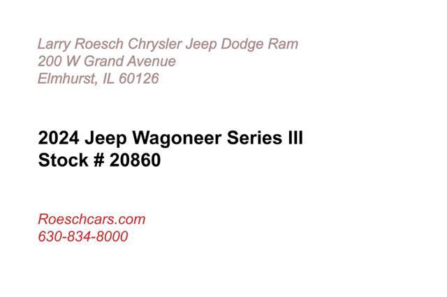 new 2024 Jeep Wagoneer car, priced at $70,397