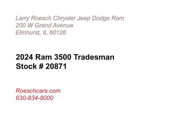 new 2024 Ram 3500 car, priced at $60,095
