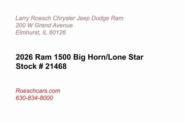 new 2026 Ram 1500 car, priced at $62,075