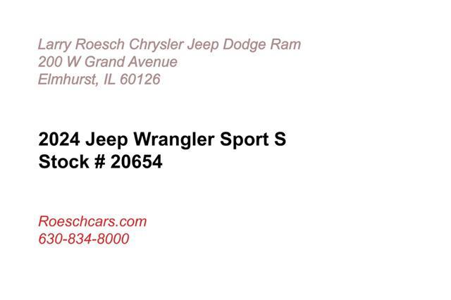 new 2024 Jeep Wrangler car, priced at $45,822