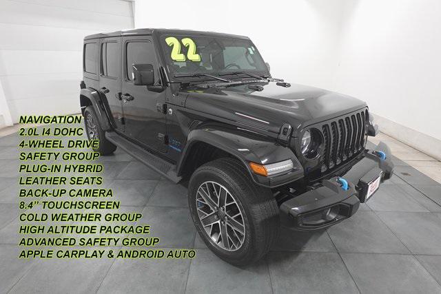 used 2022 Jeep Wrangler Unlimited 4xe car, priced at $35,000