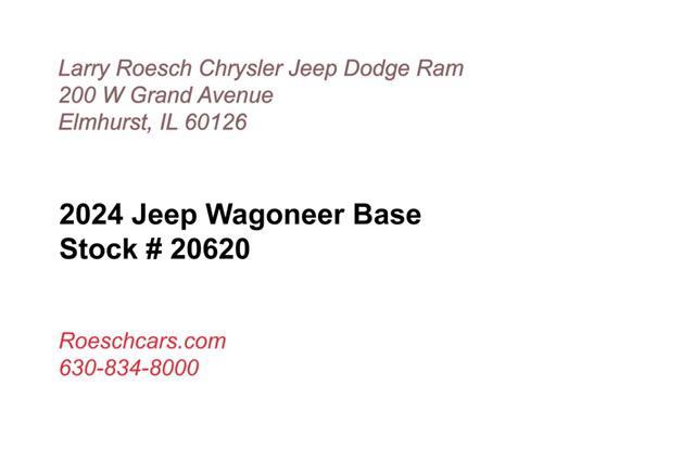 new 2024 Jeep Wagoneer car, priced at $67,928