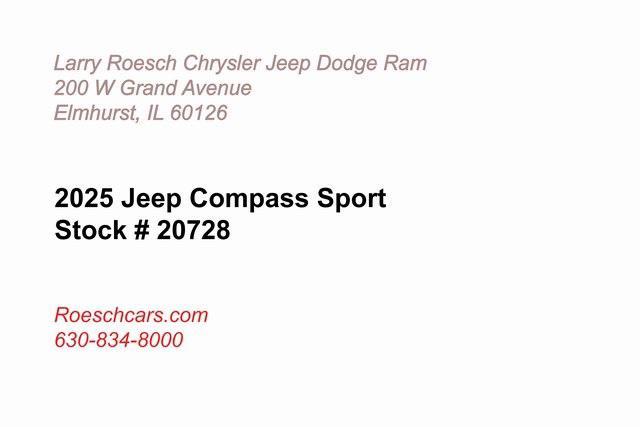 new 2025 Jeep Compass car, priced at $27,840