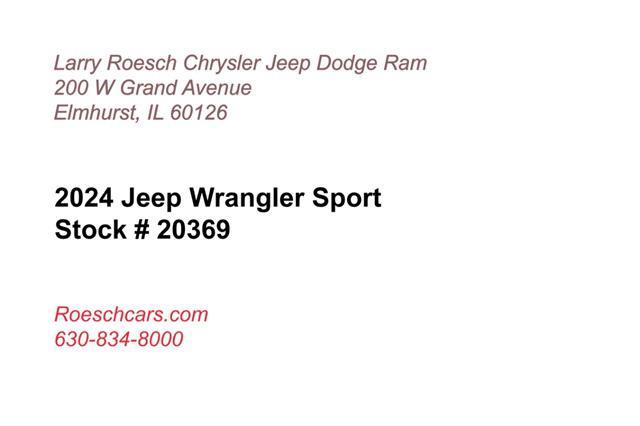 new 2024 Jeep Wrangler car, priced at $43,400