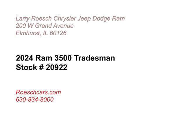 new 2024 Ram 3500 car, priced at $49,690