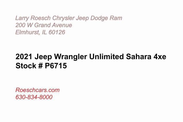 used 2021 Jeep Wrangler Unlimited 4xe car, priced at $32,000