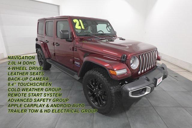 used 2021 Jeep Wrangler Unlimited 4xe car, priced at $32,000