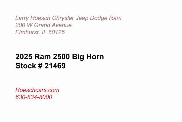 new 2025 Ram 2500 car, priced at $71,778