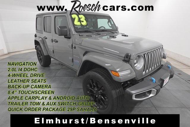 used 2023 Jeep Wrangler 4xe car, priced at $32,349