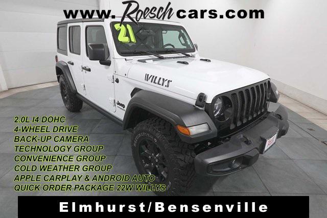 used 2021 Jeep Wrangler car, priced at $27,998