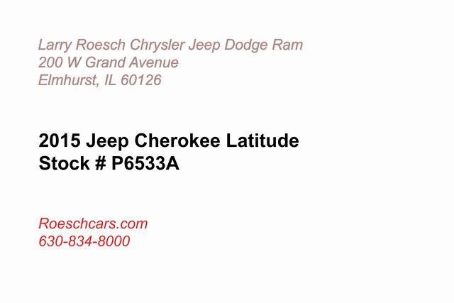 used 2015 Jeep Cherokee car, priced at $11,892