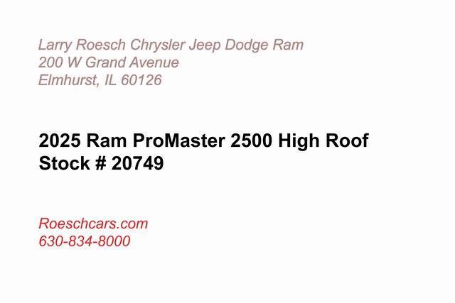 new 2025 Ram ProMaster 2500 car, priced at $51,447