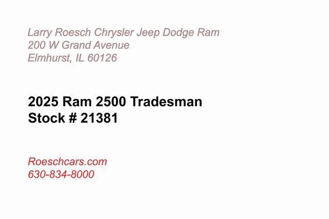 new 2025 Ram 2500 car, priced at $61,541