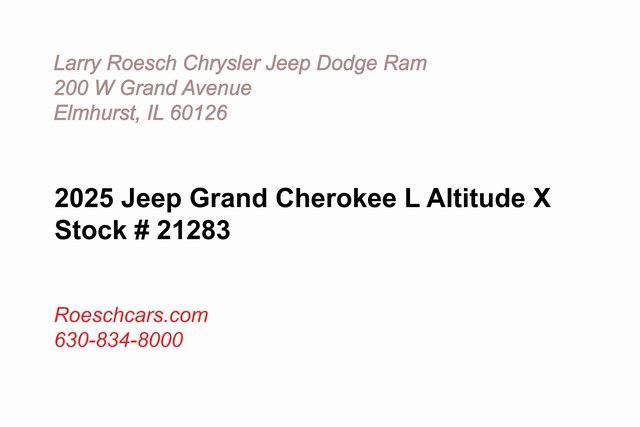 new 2025 Jeep Grand Cherokee L car, priced at $44,062