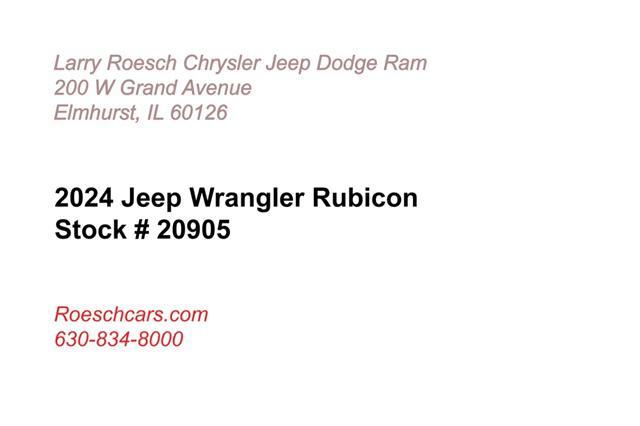 new 2024 Jeep Wrangler car, priced at $60,524