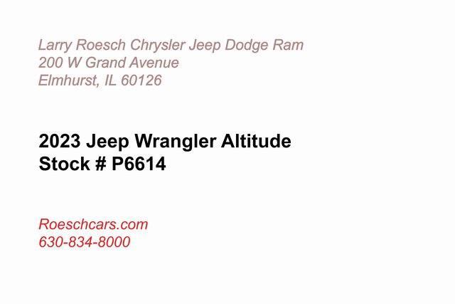 used 2023 Jeep Wrangler car, priced at $37,194