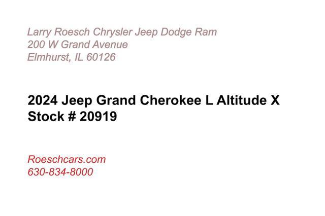 new 2024 Jeep Grand Cherokee L car, priced at $42,831