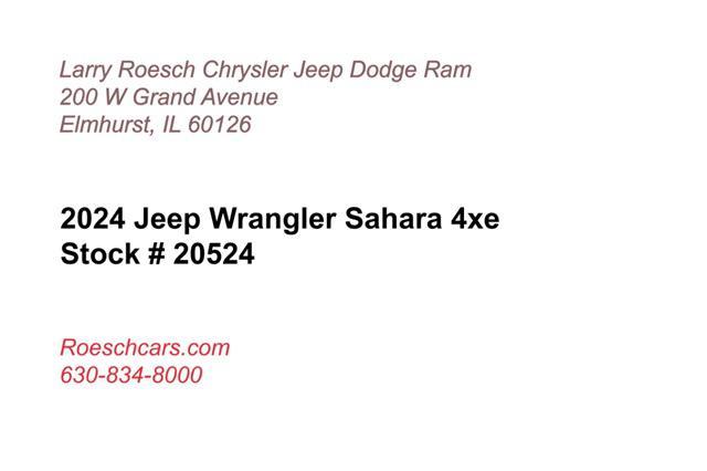 new 2024 Jeep Wrangler 4xe car, priced at $53,848