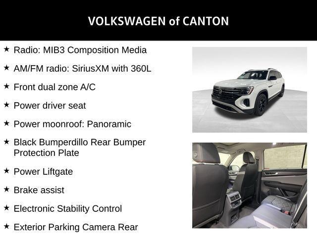 new 2026 Volkswagen Atlas car, priced at $50,681