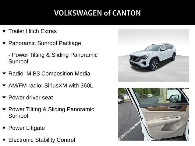 new 2025 Volkswagen Atlas car, priced at $44,801