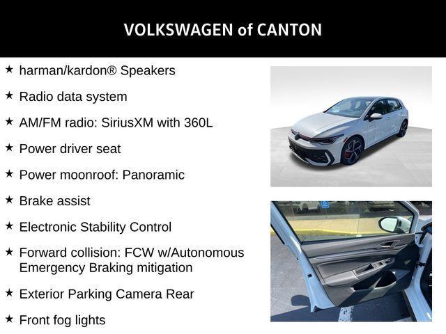 new 2025 Volkswagen Golf GTI car, priced at $38,220