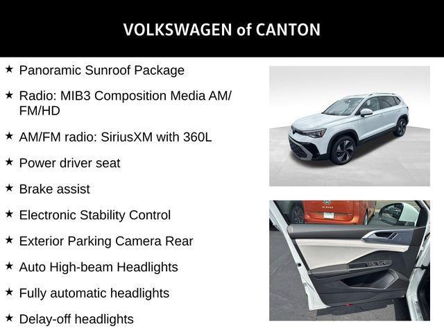 new 2025 Volkswagen Taos car, priced at $31,921