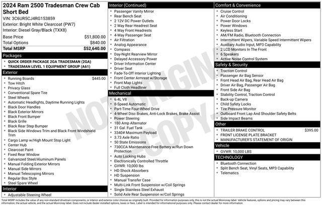 used 2024 Ram 2500 car, priced at $41,854