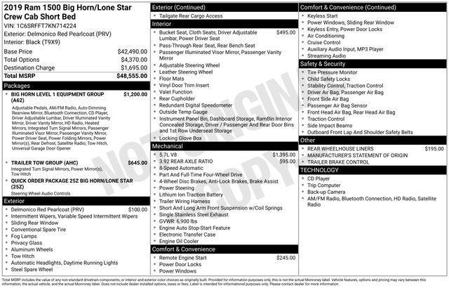 used 2019 Ram 1500 car, priced at $28,991