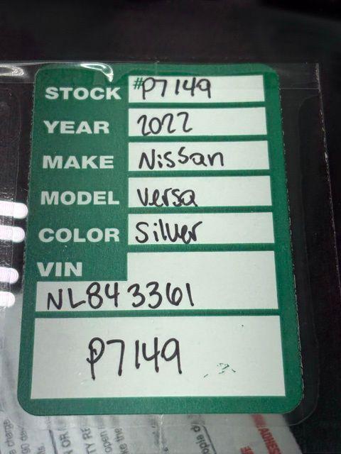 used 2022 Nissan Versa car, priced at $16,988