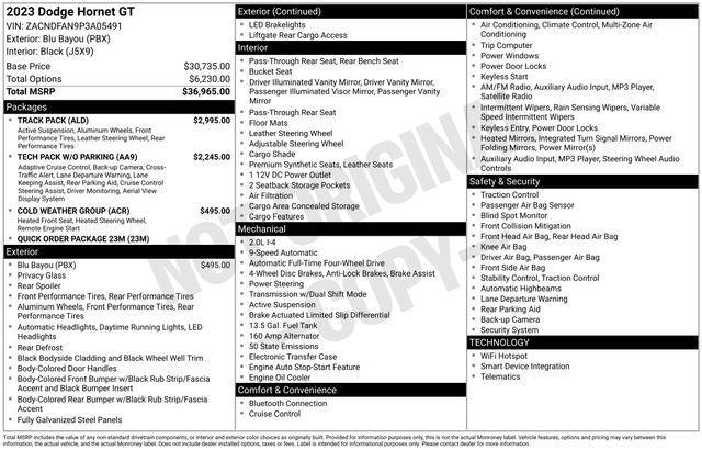 used 2023 Dodge Hornet car, priced at $23,143
