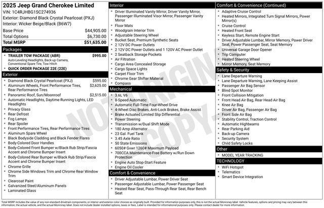 new 2025 Jeep Grand Cherokee car, priced at $51,066