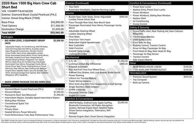 used 2020 Ram 1500 car, priced at $28,988