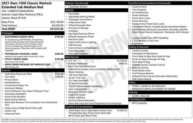 used 2021 Ram 1500 Classic car, priced at $29,988