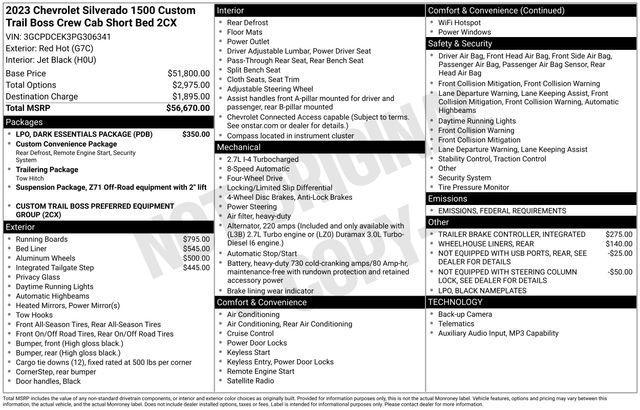 used 2023 Chevrolet Silverado 1500 car, priced at $42,988