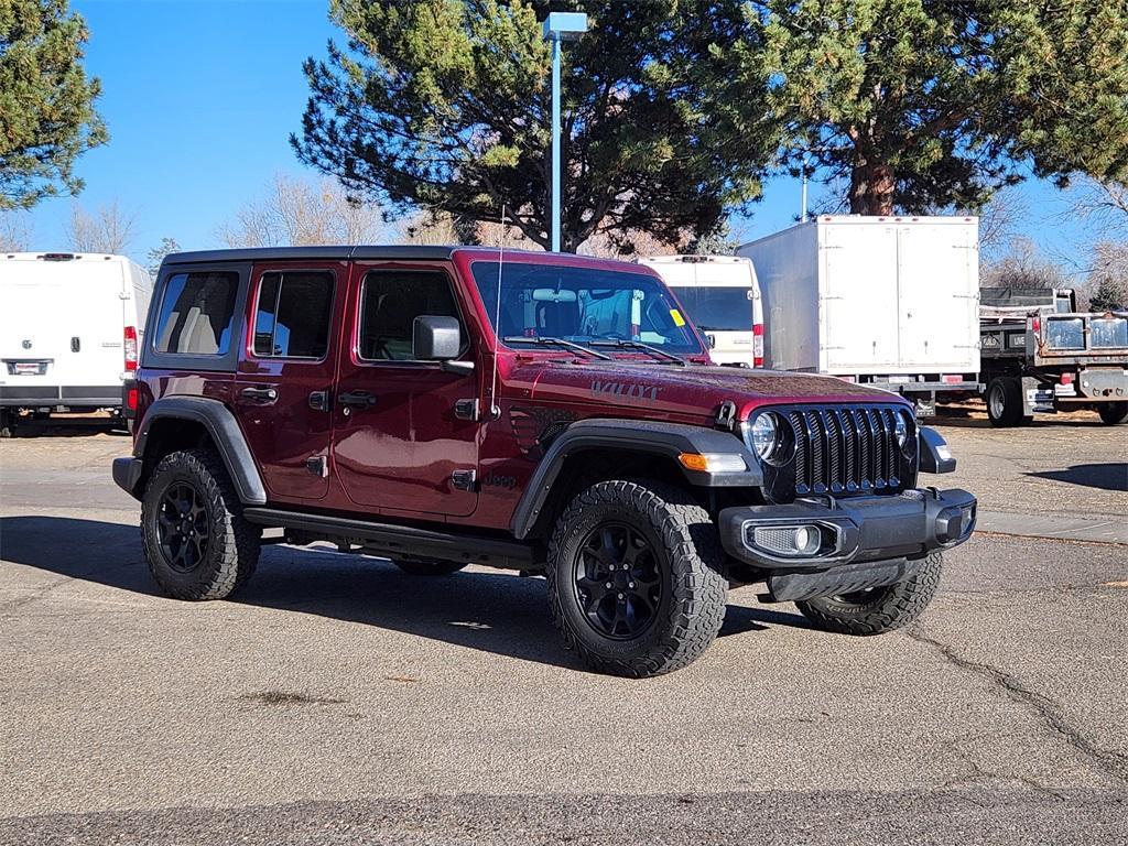used 2021 Jeep Wrangler Unlimited car, priced at $27,673