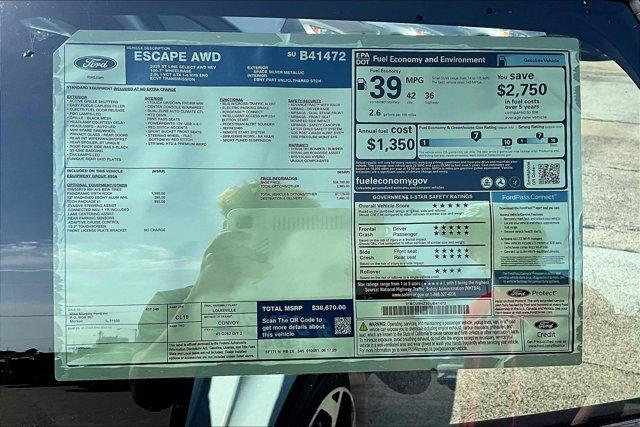 new 2025 Ford Escape car, priced at $32,170