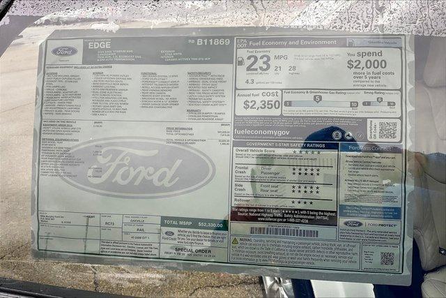 new 2024 Ford Edge car, priced at $50,330