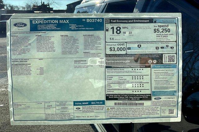 new 2024 Ford Expedition Max car, priced at $83,740