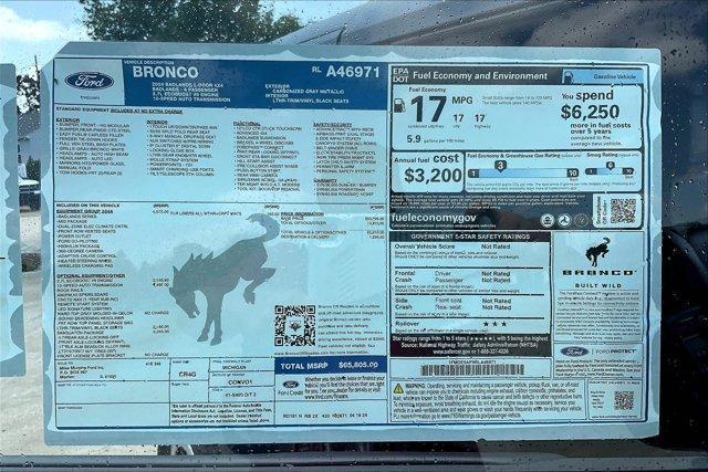 new 2024 Ford Bronco car, priced at $53,305