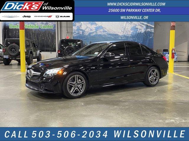 used 2021 Mercedes-Benz AMG C 43 car, priced at $38,999